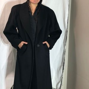 Vintage The Limited Black Maxi Coat size 10